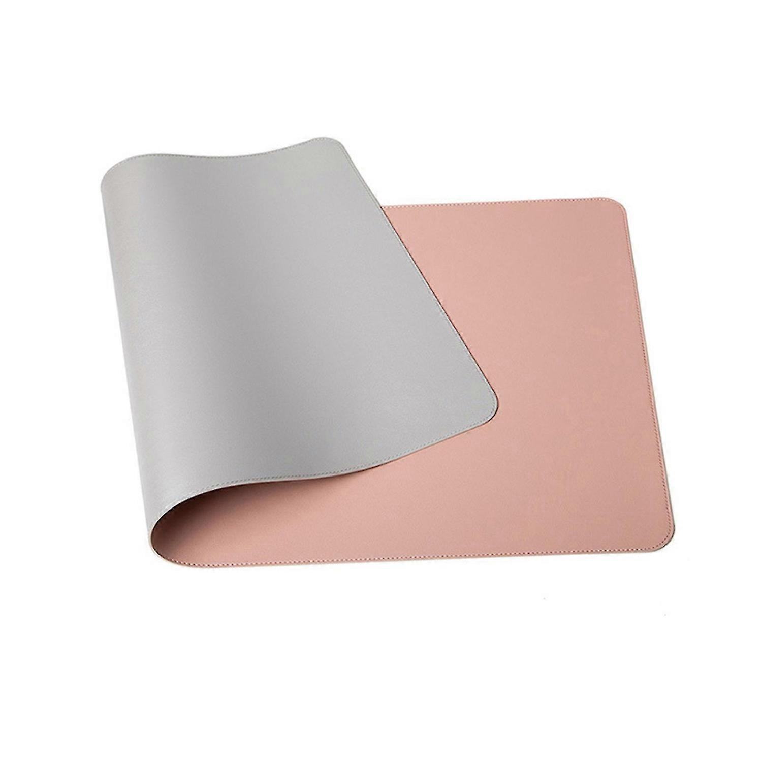 Stain Resistant Mouse Pad Strap Design Faux Leather Decorative Smooth Surface Mouse Cushion for Home