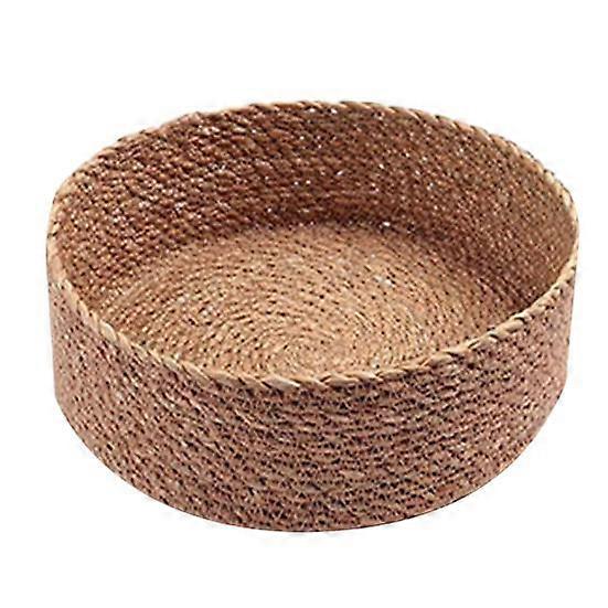 Storage Basket Large Capacity Eco-friendly Braid Fabric Smooth Edges Sundries Organizer Household Supplies
