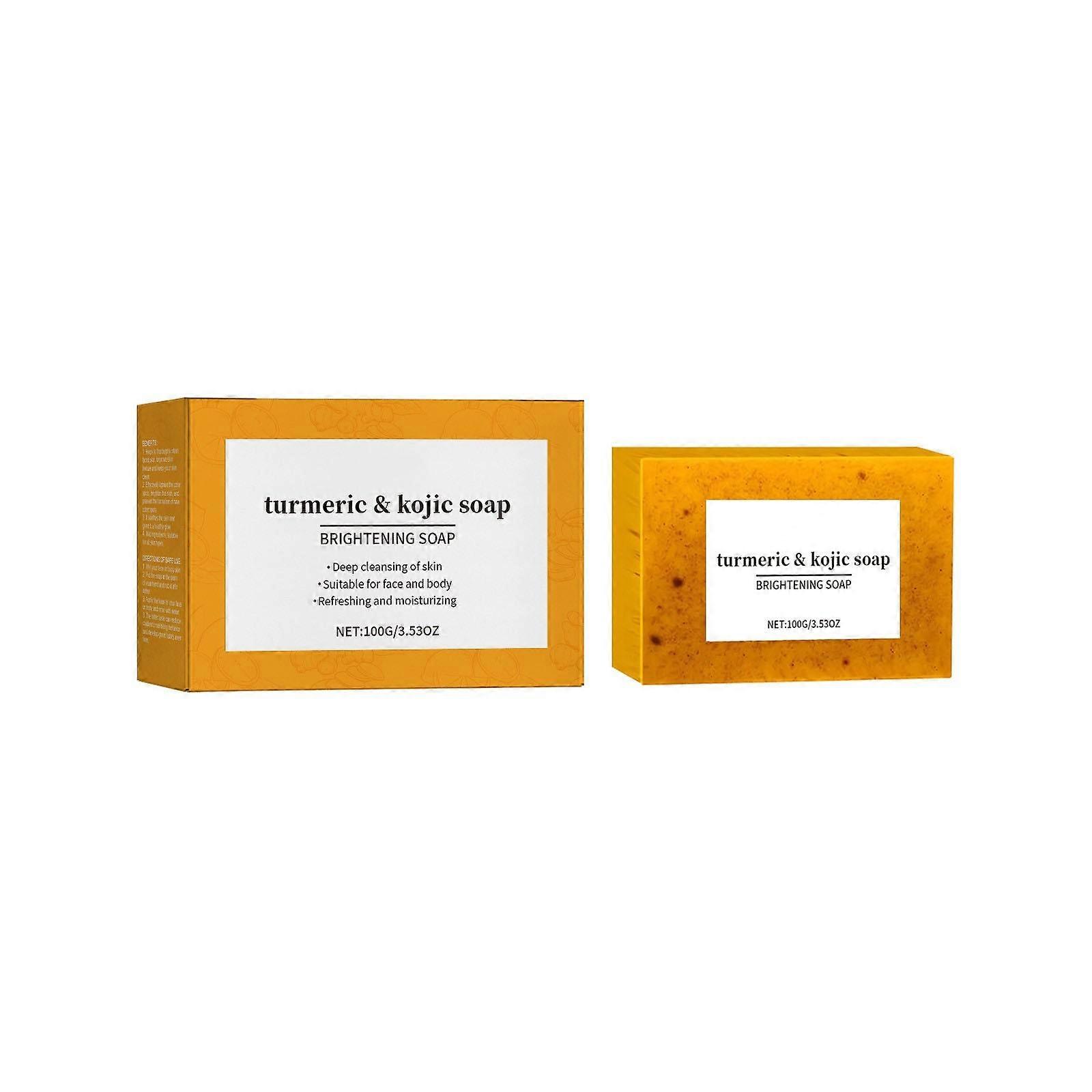 Soap Lemon Turmeric Soap Tablets Cleansing Turmeric Soap Facial And Body Shower Soap Firming Pores And Removing Pigments PU635