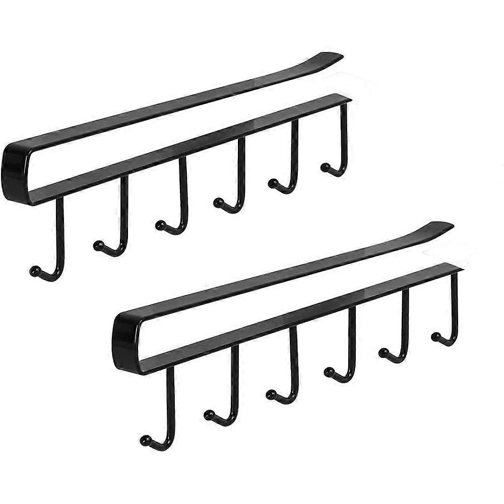 Under-Shelf Hooks Rack, Space-Saving Mug Holder