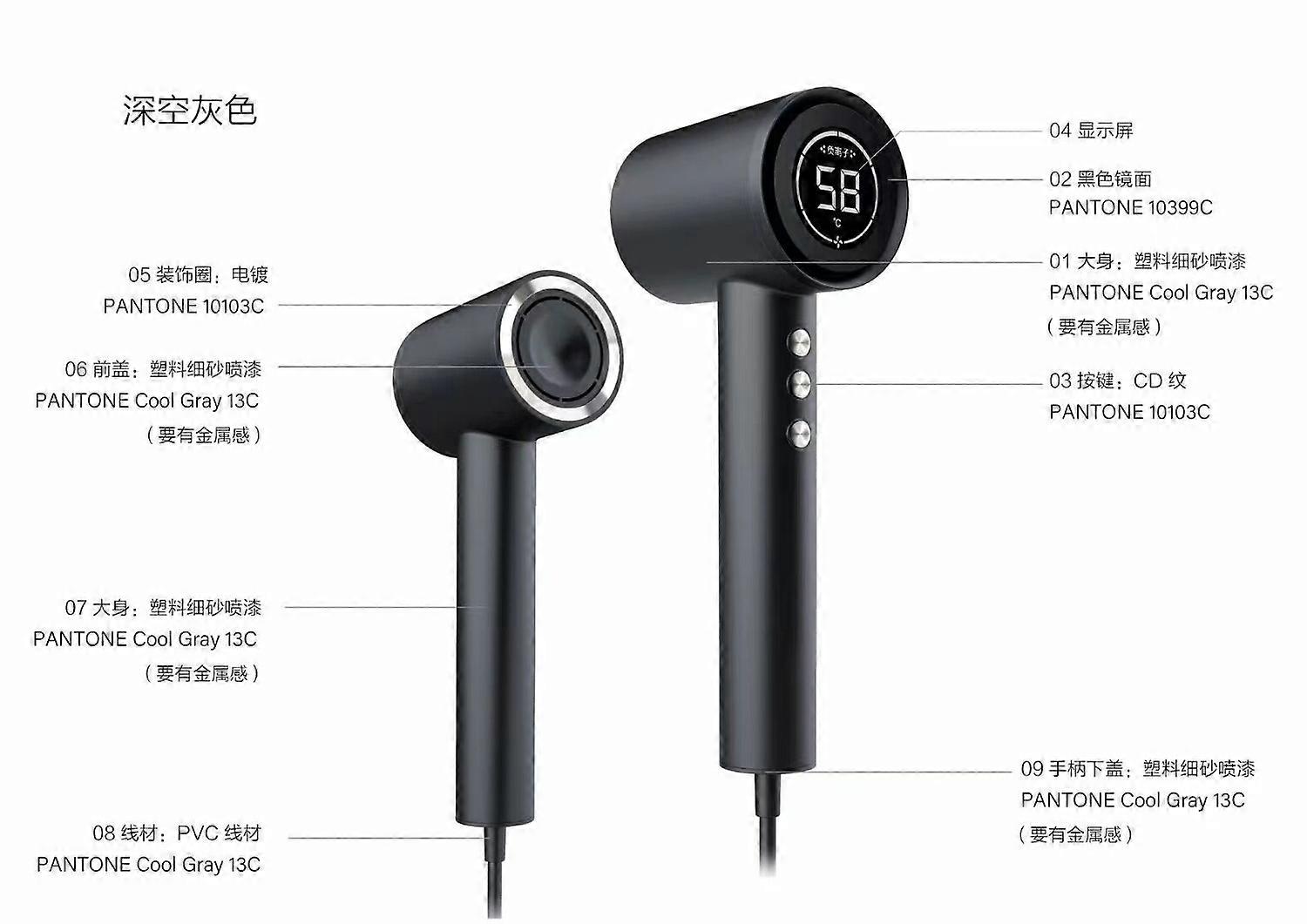 Pretfy elektrisk hårtørrer