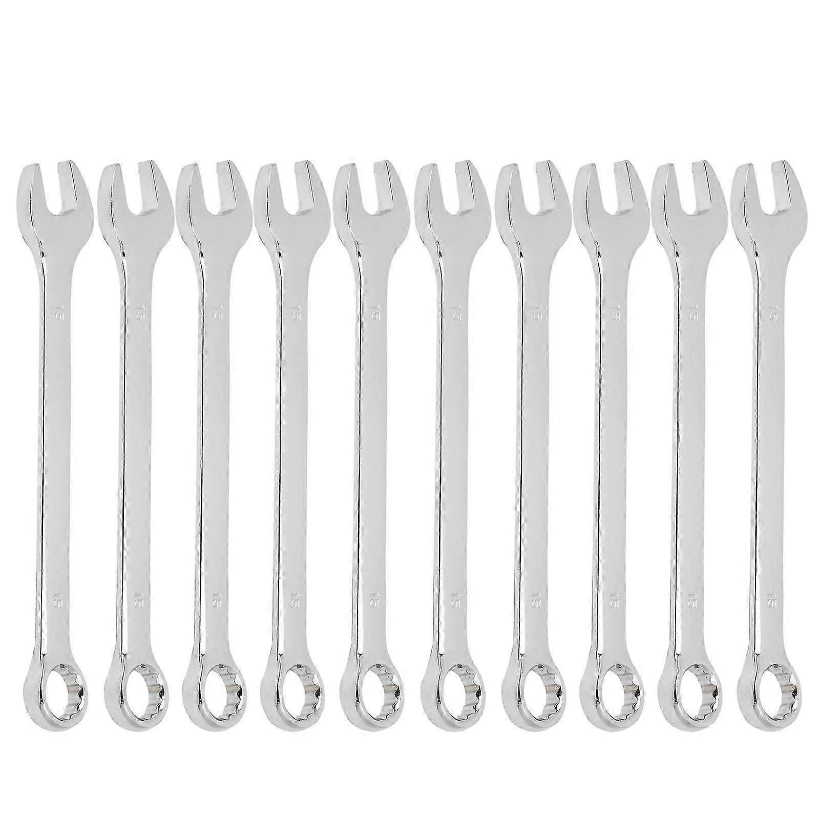 10 stks ratelcombinatie Open Ended Industriële Dual Geopende Sleutel Hardware Tool 15mm