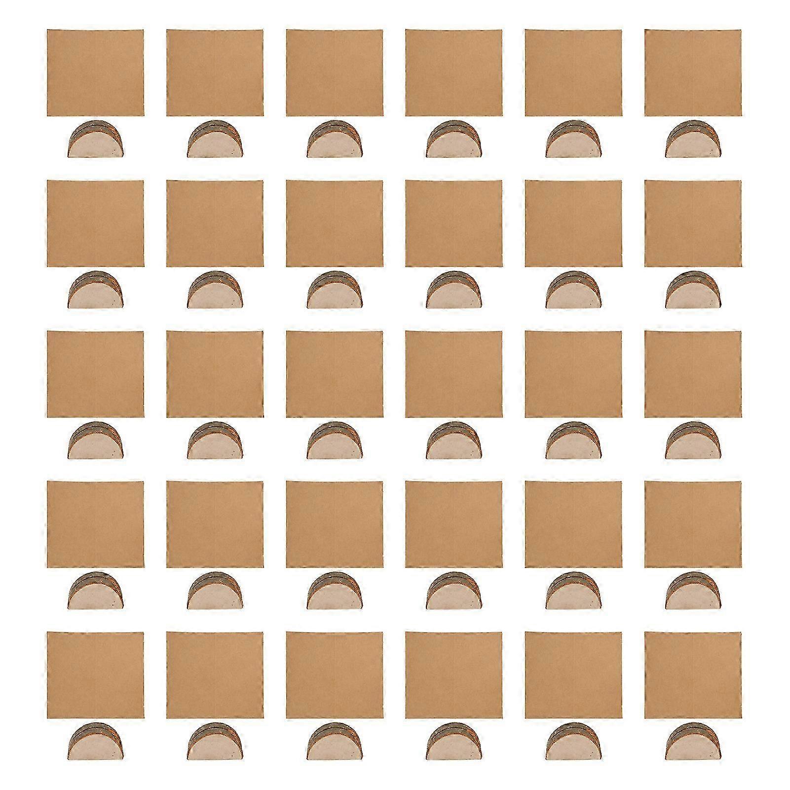 30pcs Wood Wedding Place Card Holders with 30 Kraft Paper Rustic Reusable Eco Friendly Wood Table Number for Parties