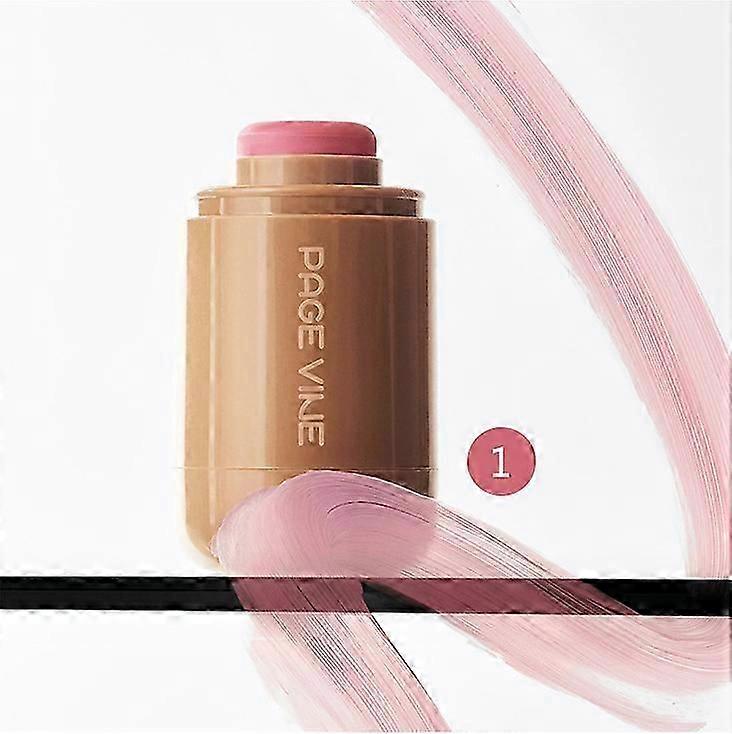 Pocket Blush Stick, 3-In-1 Buildable Natural Matte Blush Stick For Cheeks, Eyes, And Lips, Hydrating Formula, Non-Greasy, All Day Wear, Easy Applicati