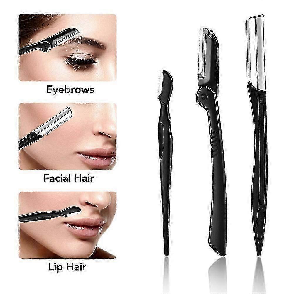 11pcs/set Multipurpose Eyebrow Kit Face Razors Shavers for Women Exfoliating Dermaplaning Tool