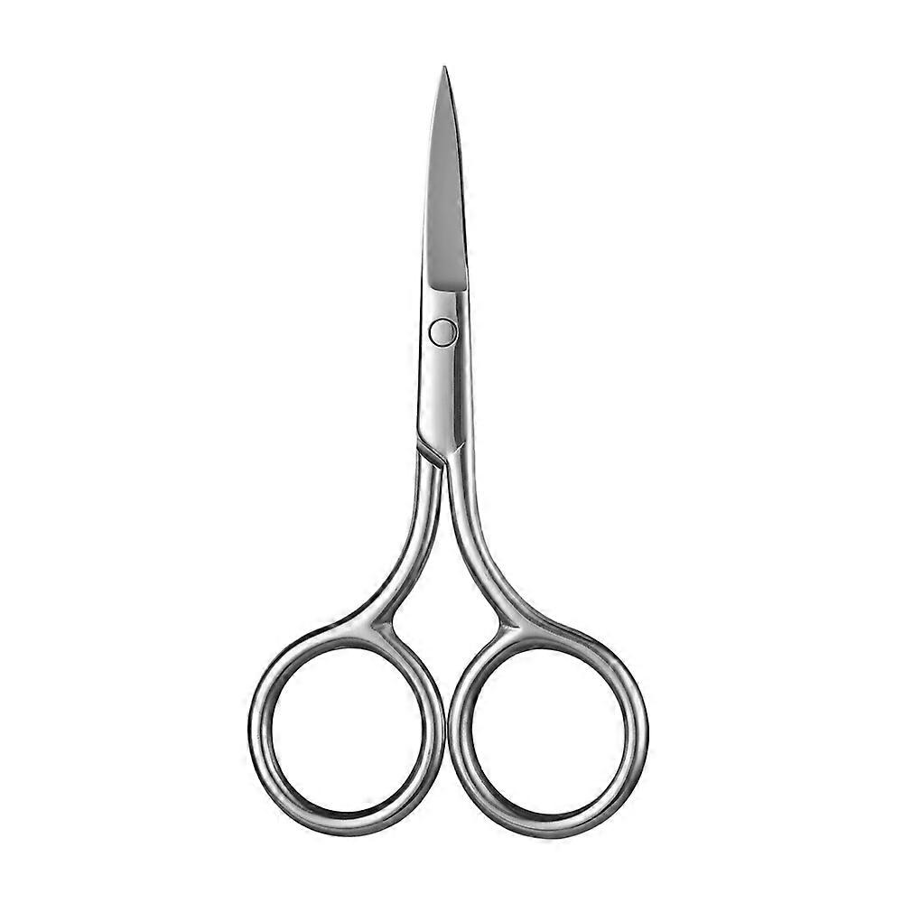 Travel-Friendly Rounded Tip Scissors, Stainless Steel Grooming Tool For Eyebrows, Nose, Moustache, Beard, Easy To Clean, Wide Range Of Uses, Safe And
