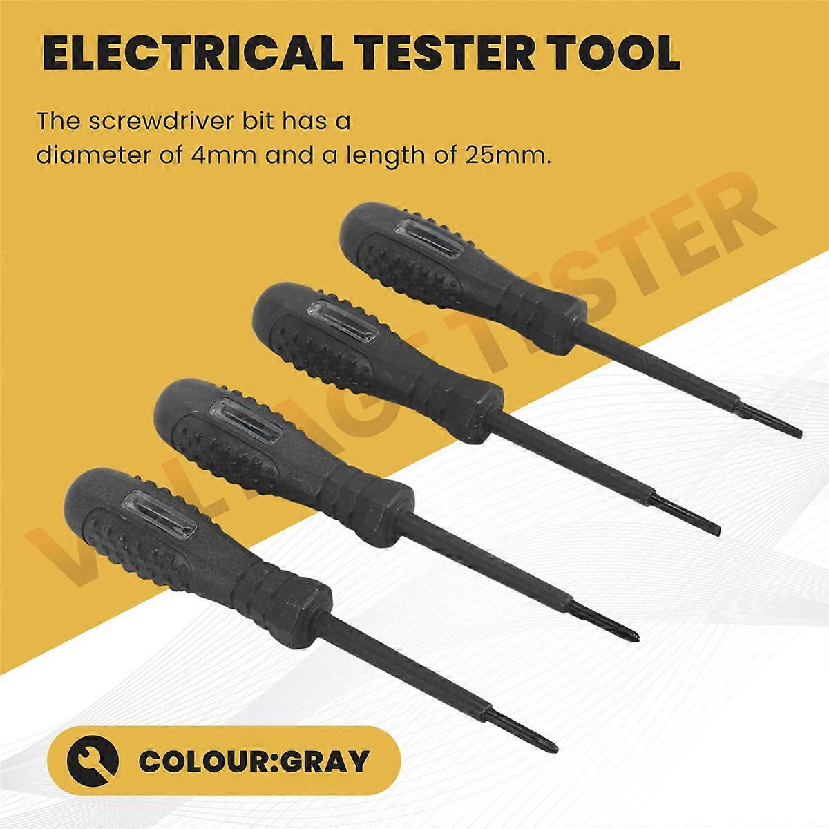 Voltage Tester with Screwdriver Electrical Tester Tool Non Contact Voltage Tester Pen with Range AC 70V-250V,Live/Zero