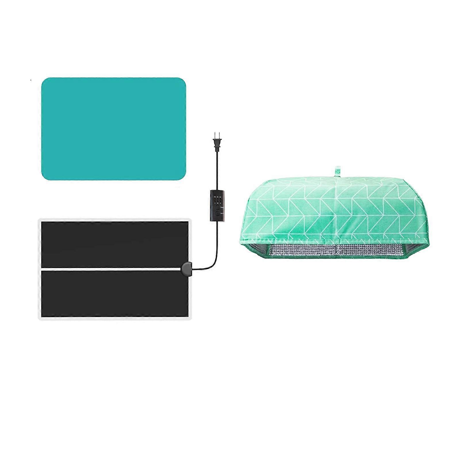 Epoxy Resin Heating Mat Fast Curing Machine Dryer with Cover and Timer Multifunction with Silicone Pad Heater for Projects