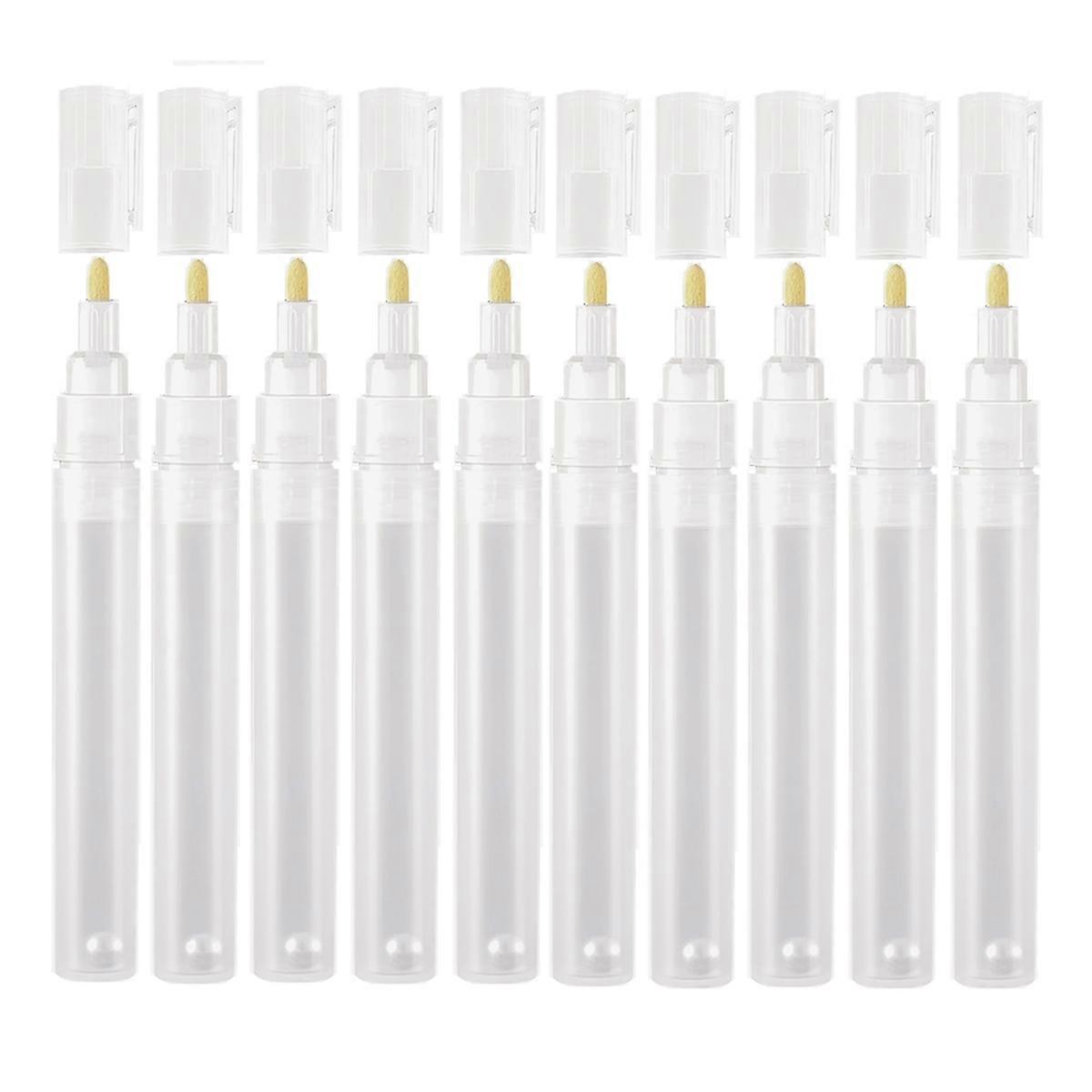 10Pack 3mm Empty Fillable Blank Paint Touch Up Pen Markers