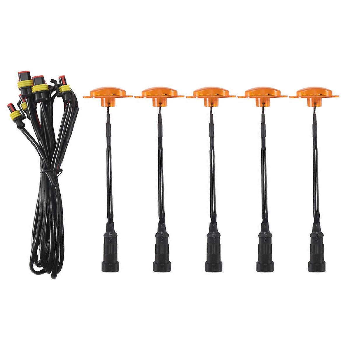 5PCS Car Front Bumper LED Grille Light for SUV 