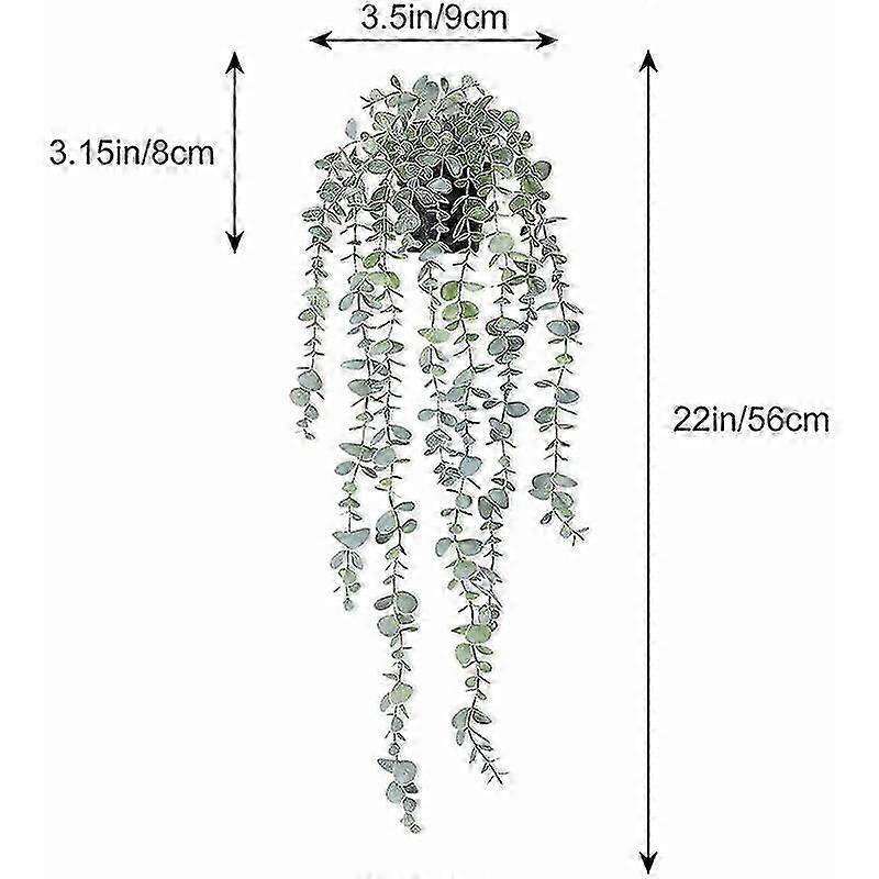 Yapay Düşen Bitki, Saksılı 1 Adet Yeşil Yapay Bitkiler Dış Mekan İç Dekorasyon, Kutlama için Yapay Sahte Bitki Deco, Mutfak, Gard