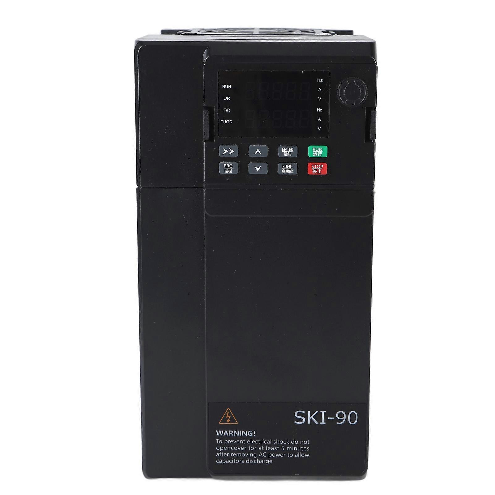 Variable Frequency Drive 7.5KW Vector Inverter Motor Speed Converter 3PH AC380V Input AC0‑380V Output 