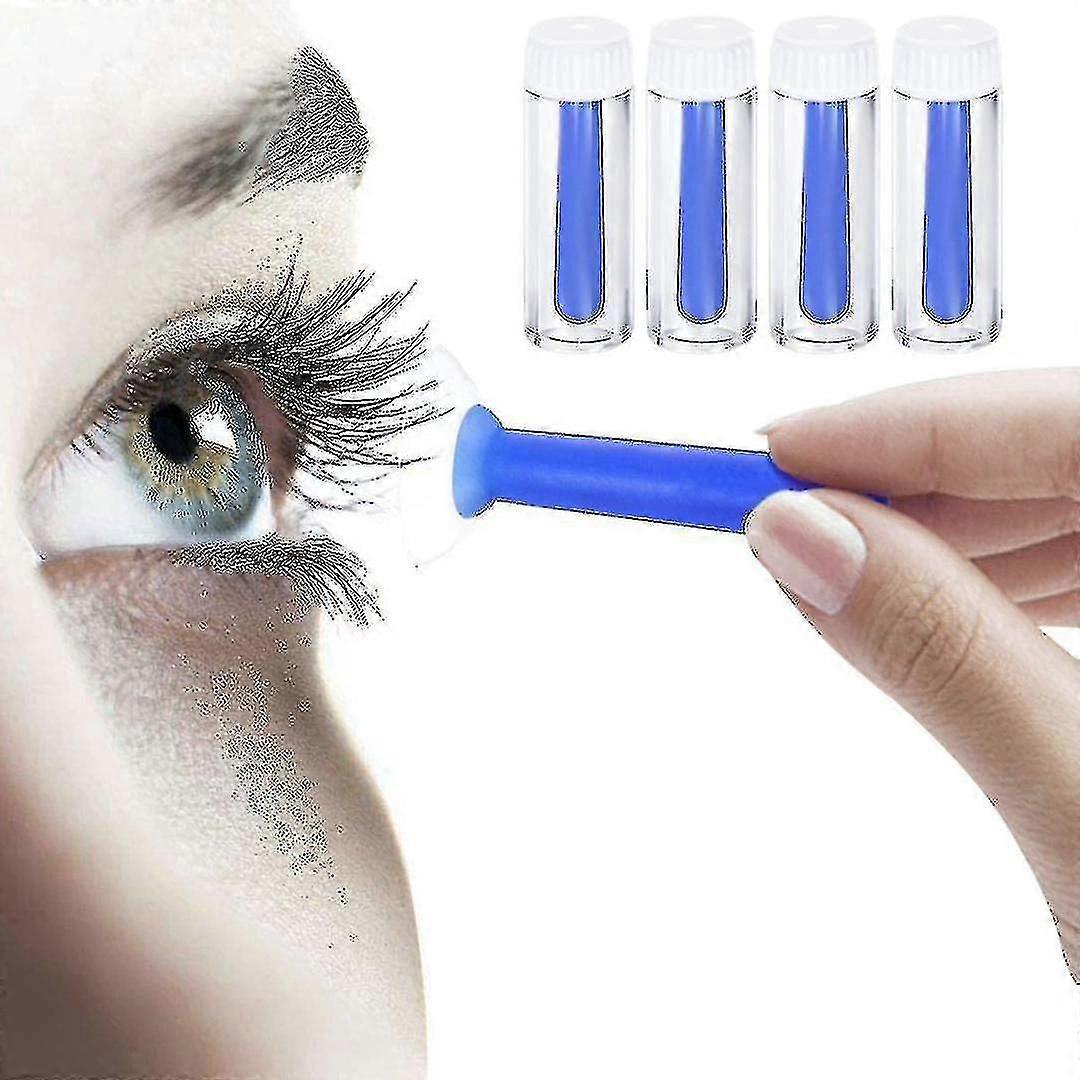 5pcs Contact Lens Insertion And Remover Tool Rgp Plunger For Hard Lenses And Scleral Contact Lenses