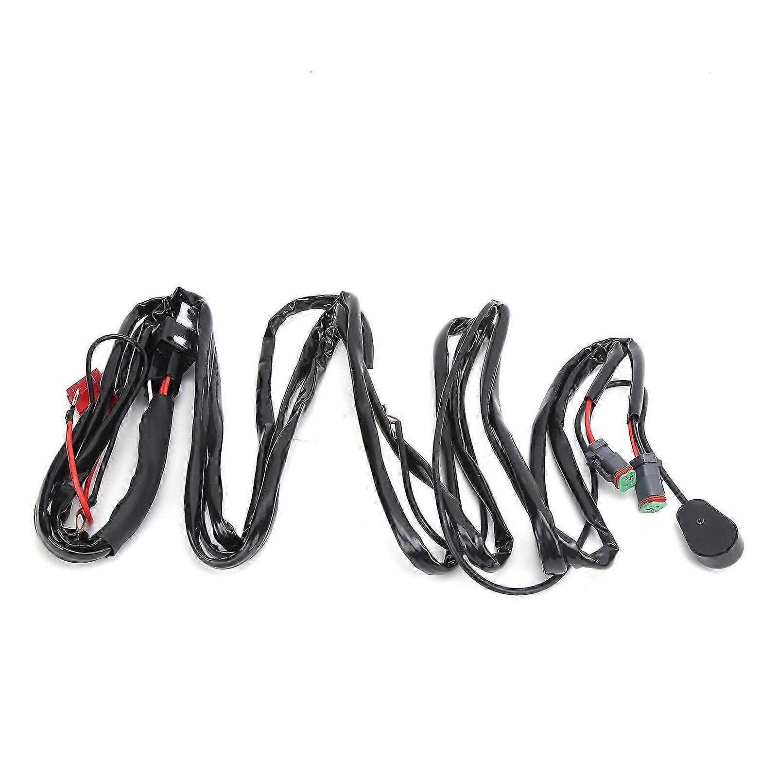 2M Switch Wiring Harness 40A 12V with DT Interface - Waterproof for LED Spotlights