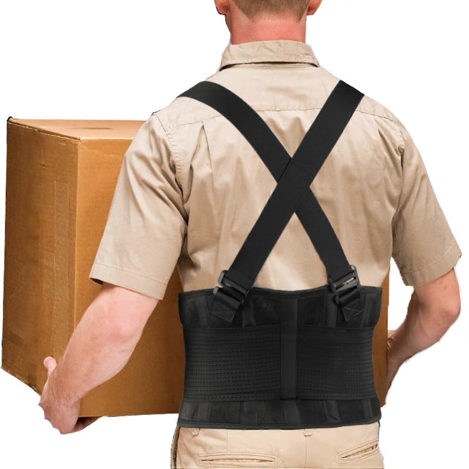 Work Back Brace - Back Support Belt for Lower Back Pain Relief, Heavy Lifting, Herniated Discs