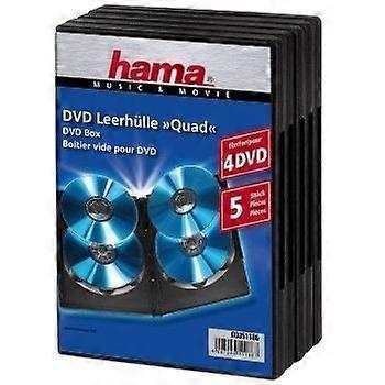 Hama DVD QUAD BOX - DVD JEWEL CASE - NOIR (PACK...