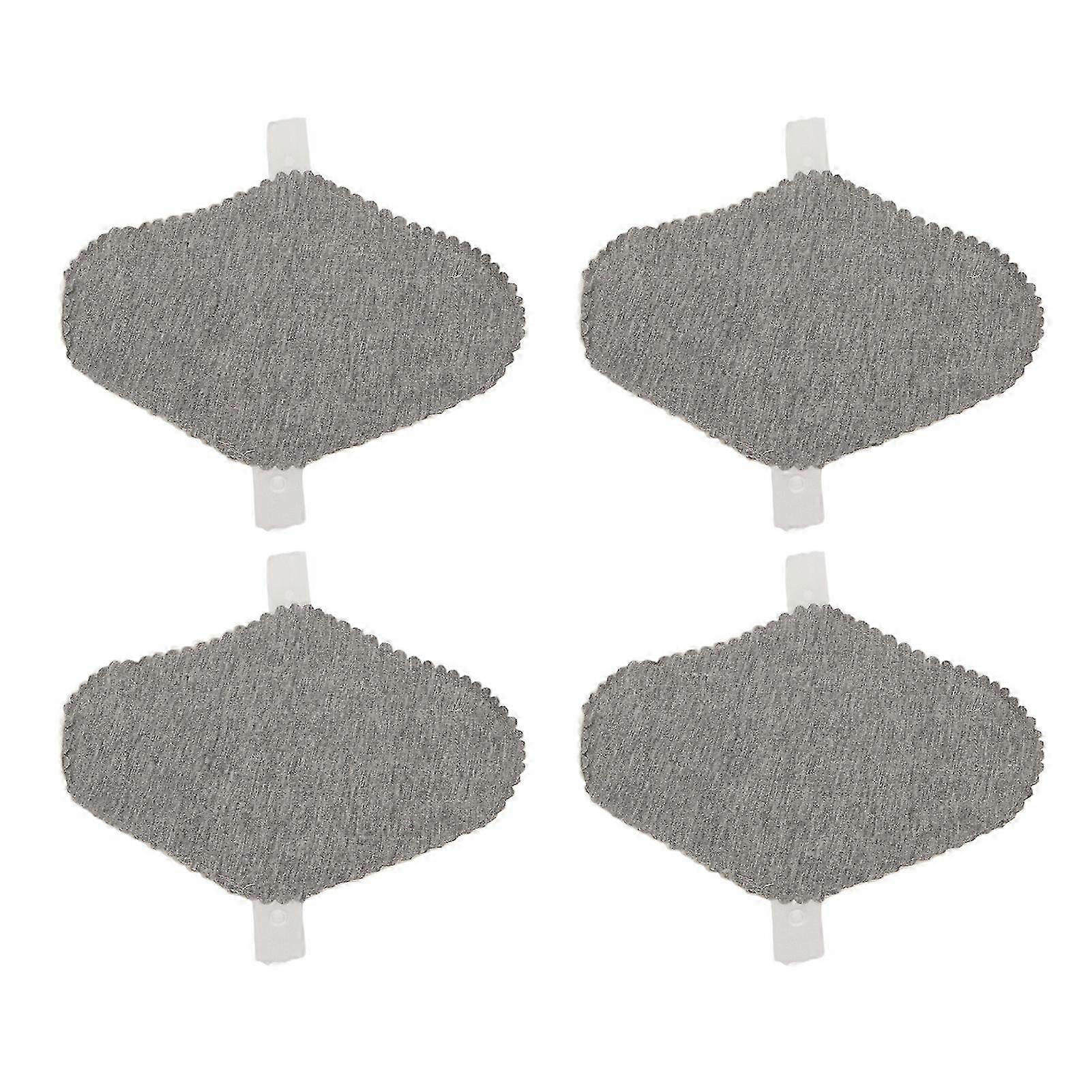 4PCS Washable Feminine Pads Gray Graphene Leakproof Breathable Reusable Sanitary Pads for Women M