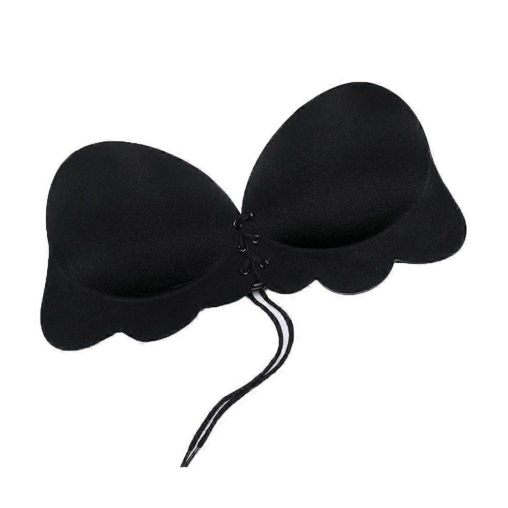 Self-adhesive bra with drawstring Invisible silicone bra with drawstring lightweight seamless design