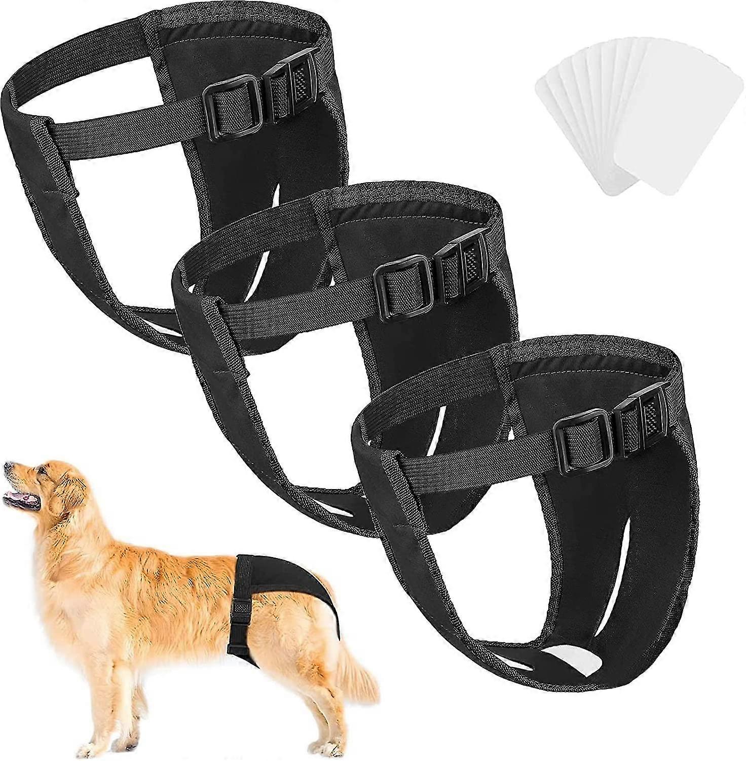 生理生理のための洗って再利用可能な犬用月経パッドの3パック