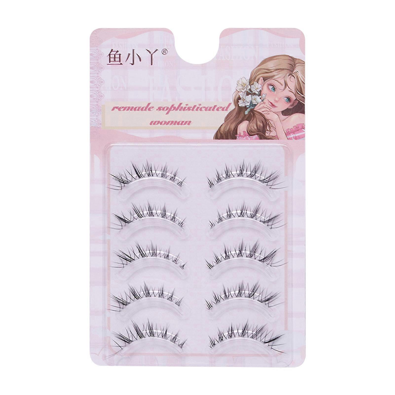 Full Strip One-Piece False Eyelashes Dense Look Fluffy False Eyelashes