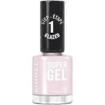 Esmalte de uñas - Rimmel - Super Gel - 105 Pink Glazed - Larga duración - Acabado esmerilado - Fácil aplicación