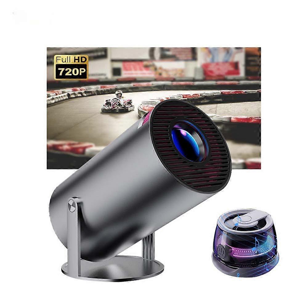 Mini projecteur portable à courte focale WiFi6 BT 5.0 180° rotatif Conception compacte Configuration facile