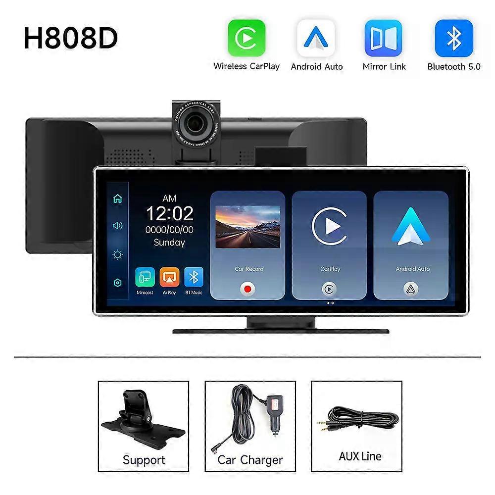 JIUYIN 4K HD DVR 11.26 inch Universal Car Radio Multimedia Navigation Wireless CarPlay Apple Android Auto Mirror Music Player
