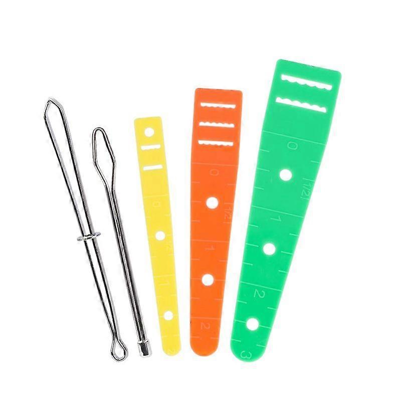 5-piece knitting tool kit - elastic band replacements, assorted color drawstring adjustment tool