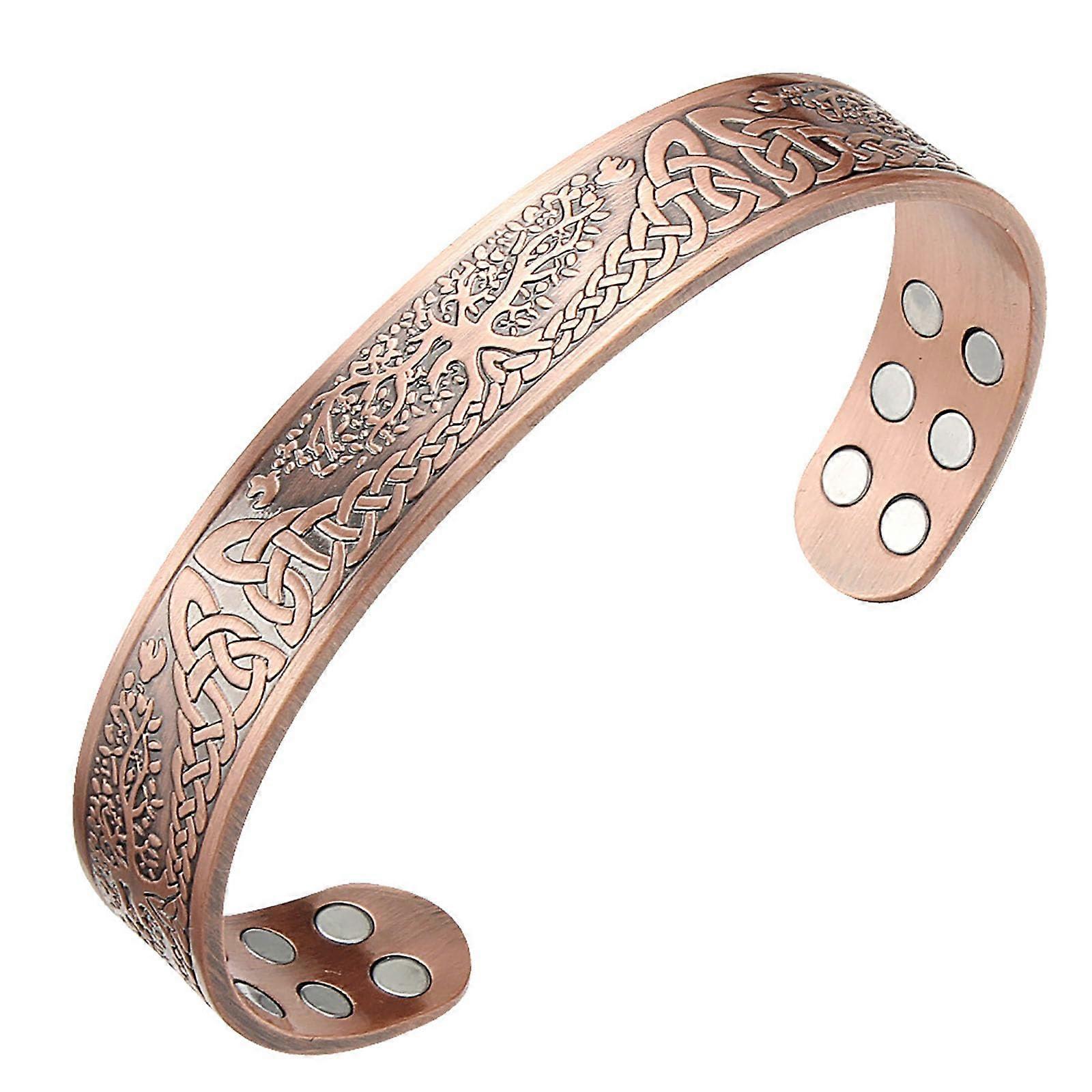 Copper Bracelet for Men, Pure Solid Copper Magnetic Bracelets