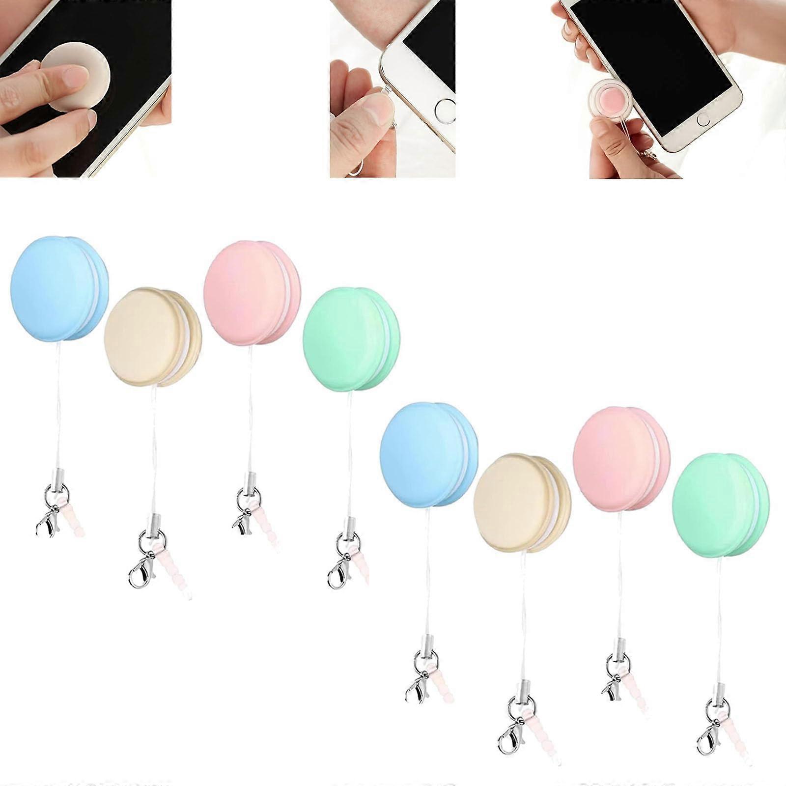 Lindell Screen Cleaner, Fingerprint Eraser for Screens, Eyeglass Brush, Macaron Mobile Phone Wipe Pendant (8PC)