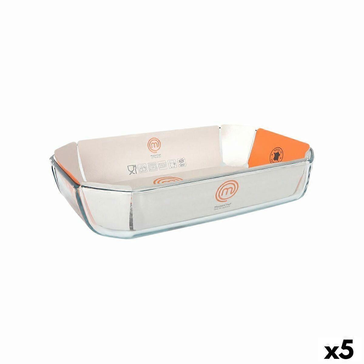 Plat de service MasterChef Rectangulaire 3,2 L 33 x 22 x 6,5 cm 33 x 22 cm (5 unités)