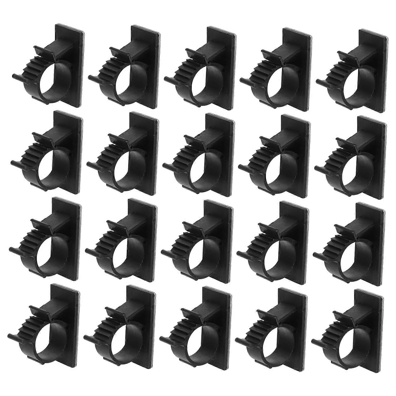 50Pcs Self Adhesive Cable Clips for Pipe and Tube Management, Reusable Hose Clamps for Organizing Cables and Hoses