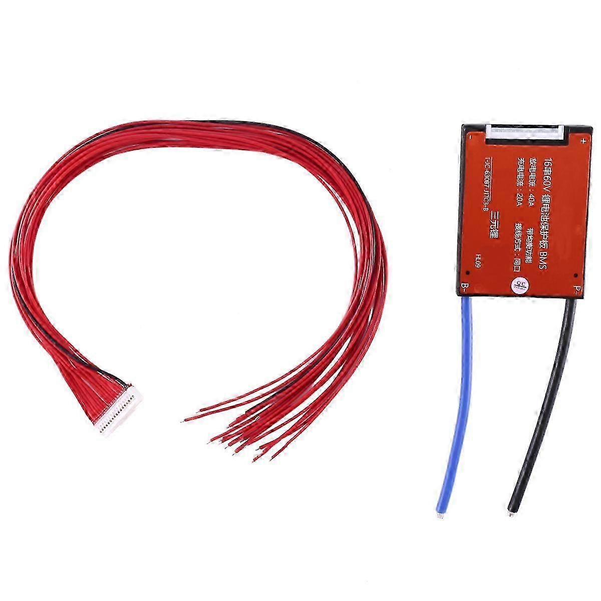 Split Separated Port Common Port Temp NTC Lithium Battery Protection Board nce 16S 60V - BMS 18