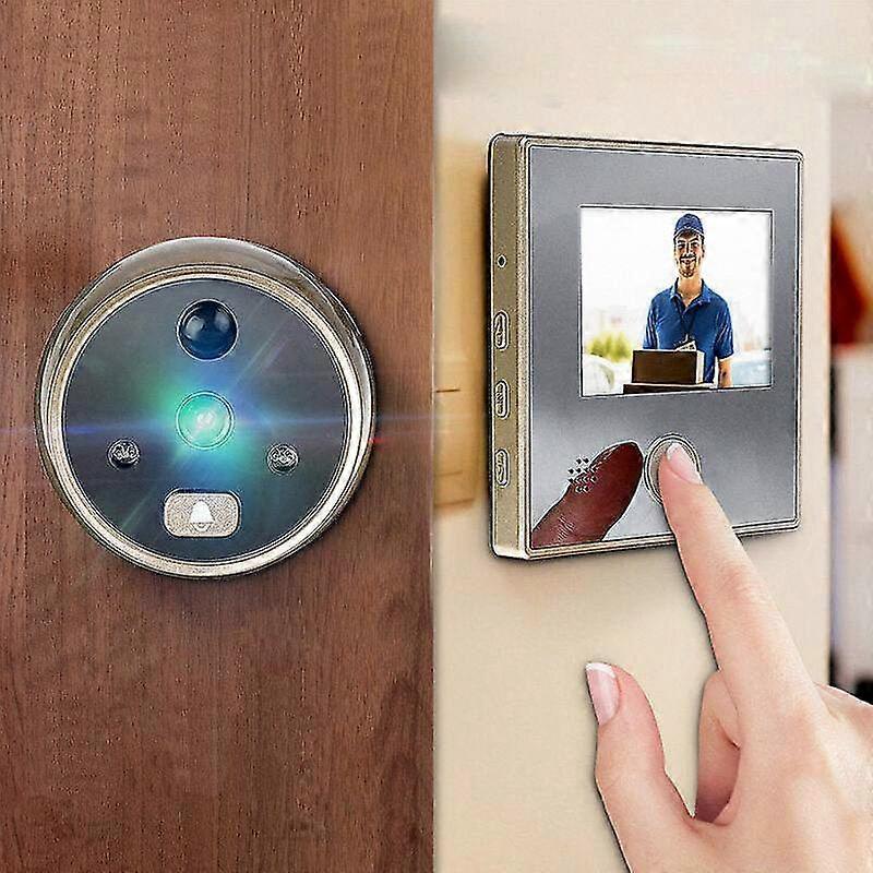 3 Inch LCD Wired Digital Peephole Viewer with 120 Degree Door Security Video Camera for Enhanced Home Monitoring
