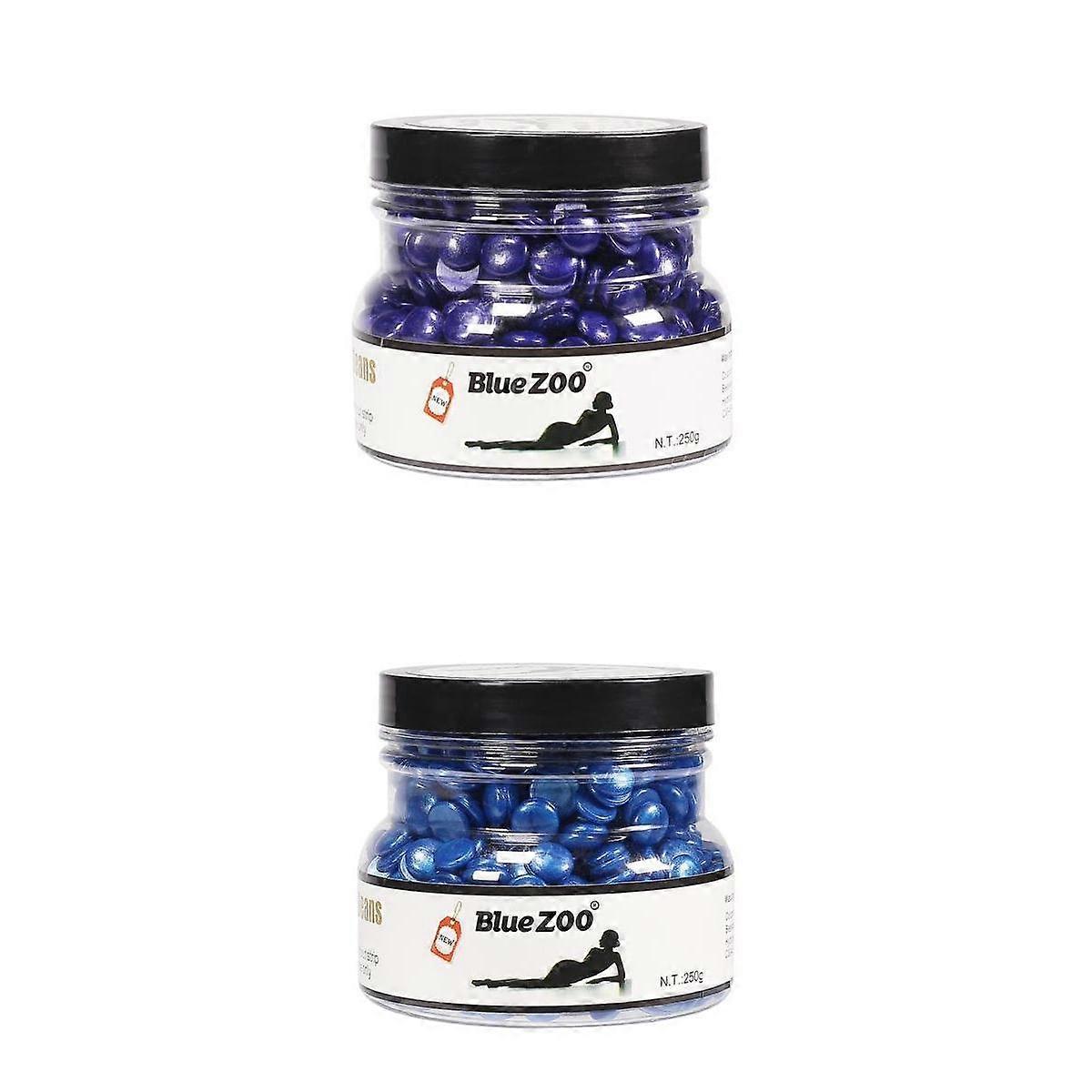 2 عبوة 250 جرام حبوب شمع صلب مزيل الشعر بيكيني الجسم إزالة الشعر غير مؤلم