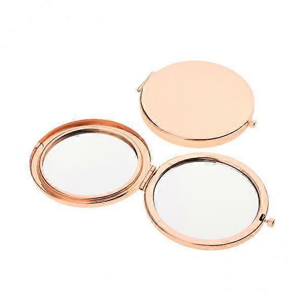 3x2 Travel Portable Folding Makeup Mirror Round Compact
