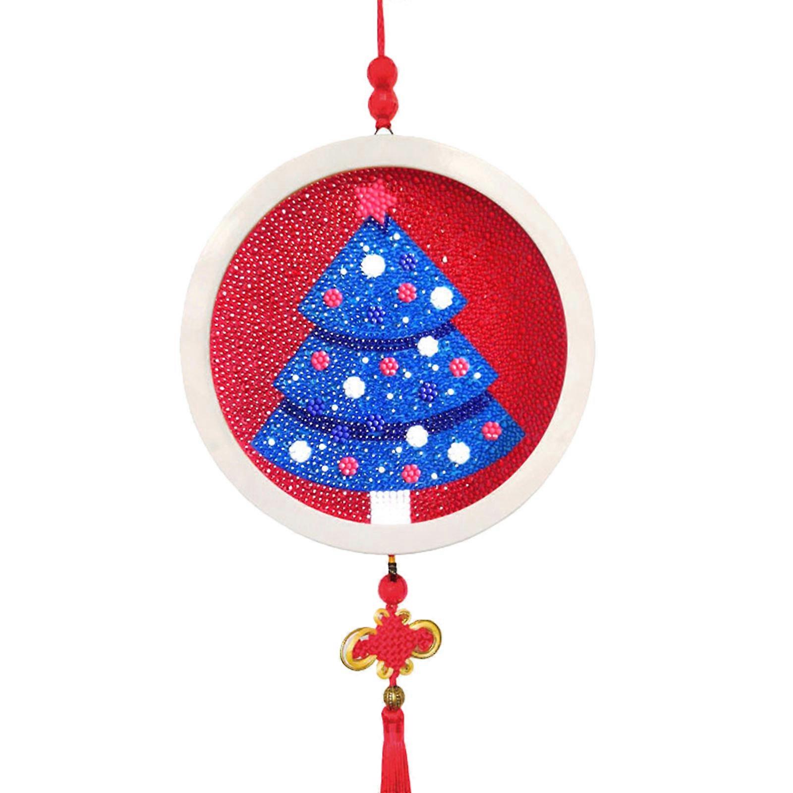 Diamond Drawing Ornament 5D DIY Diamond Art Handmade Pendant Decor Making Set by Number Kits Home Decorations Pendant