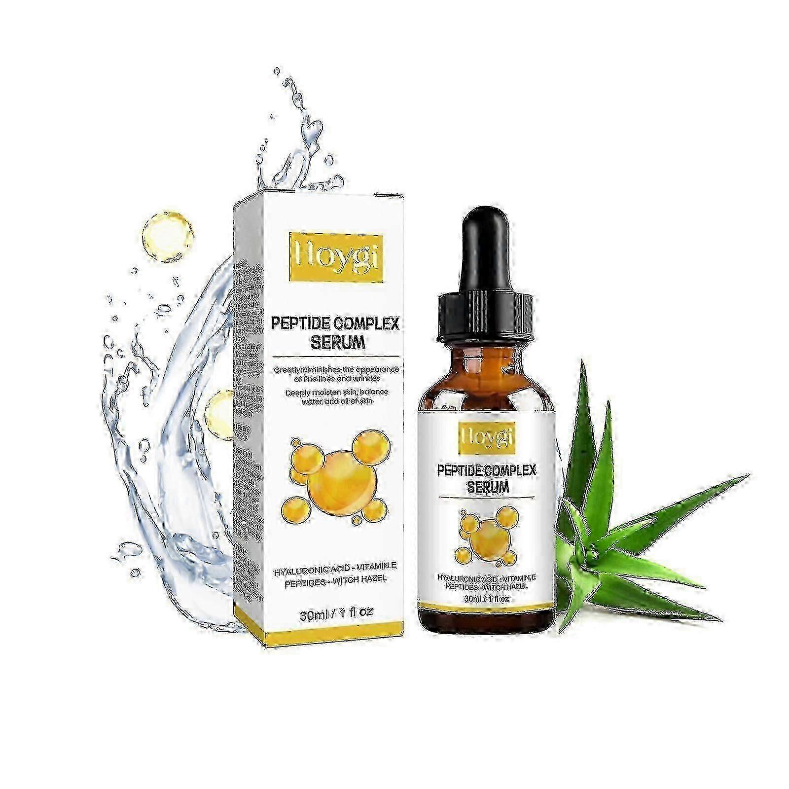 Peptide Complex Serum, Improve Dry Skin Moisturizing Hydrating Anti-Aging Fade Spots Essence