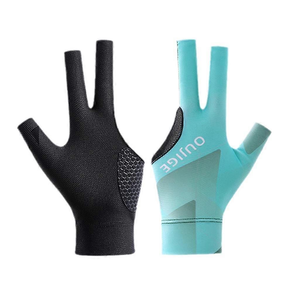 כפפת ביליארד מקצועית יד שמאל, אחיזה נגד החלקה, נושם, עמיד בפני שחיקה, צבעים מרובים לתחרויות ביליארד