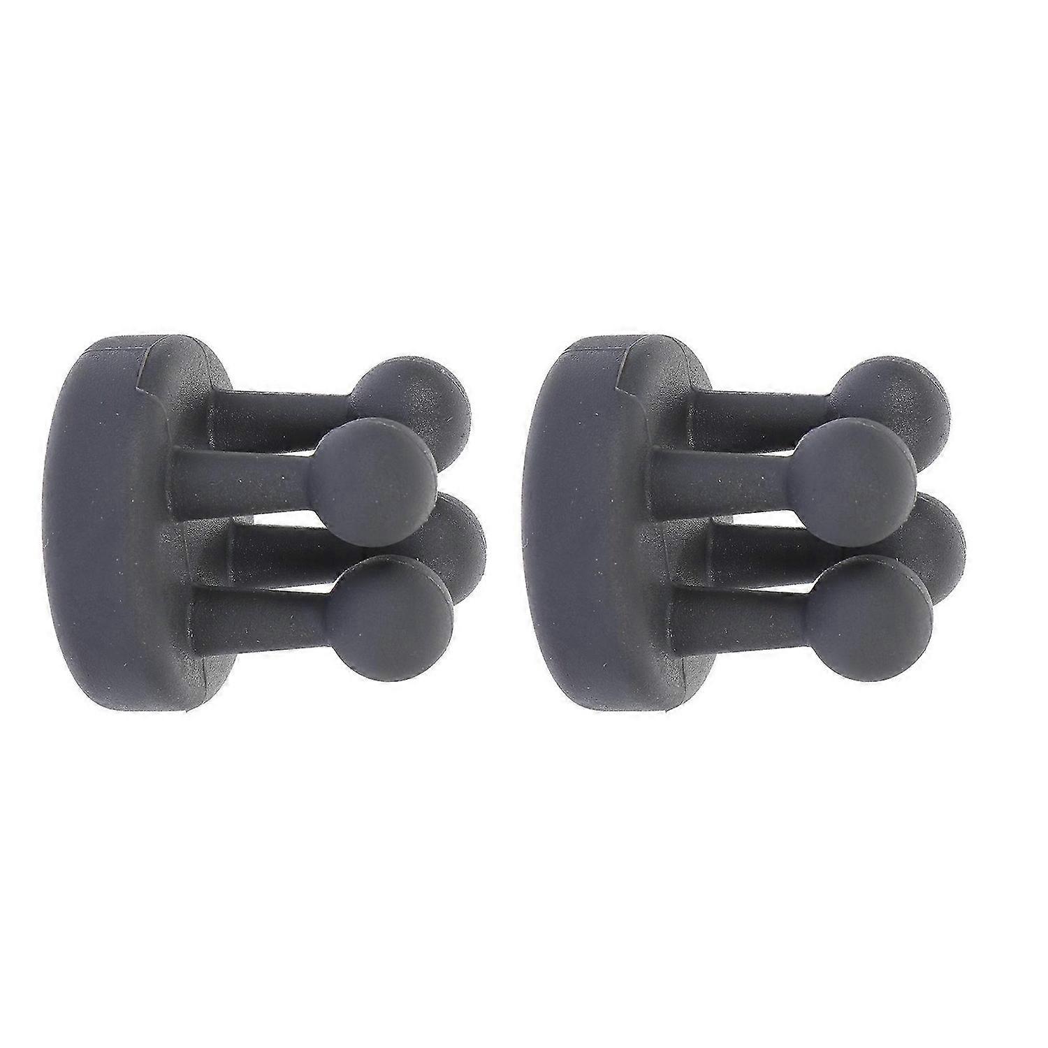 2pcs Multi-purpose Wall Hooks Non-punch Hooks Sundries Hangers Black