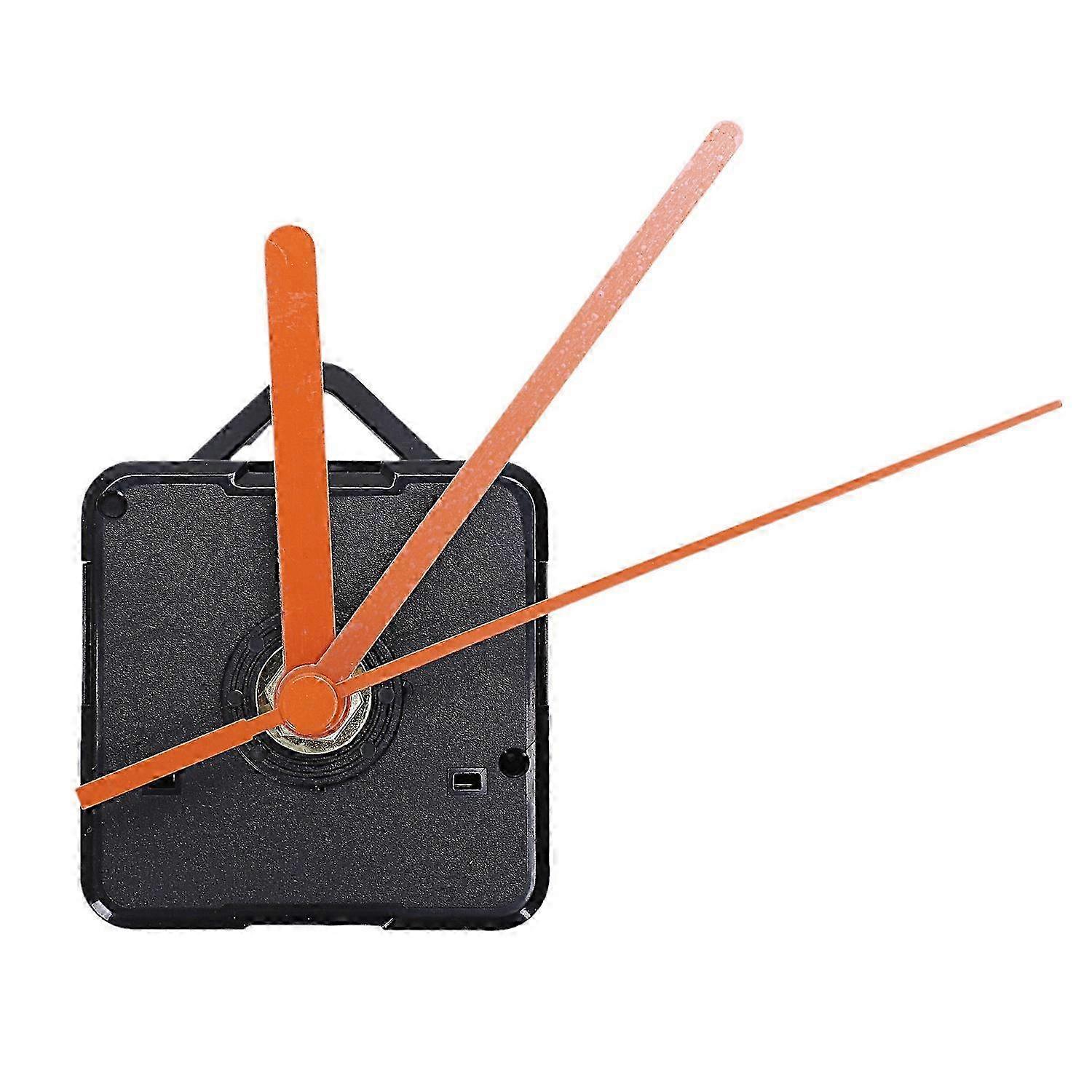 DIY Clock Movement Kit with Hands and Orange/Black Fittings Set