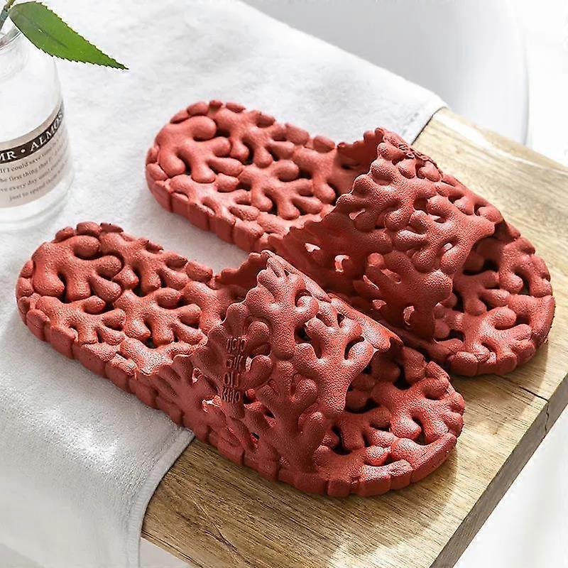 Summer Men's and Women's Slippers Flat Bottom Non-slip Couple Wear Slippers