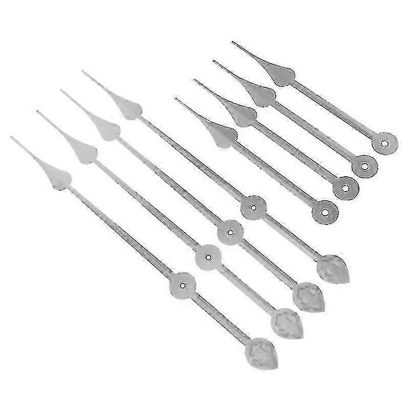 33X2.5cm Silver Wall Clocks 4pcs Durable Clock Hands Practical Clock Pointer Quartz Movements Parts