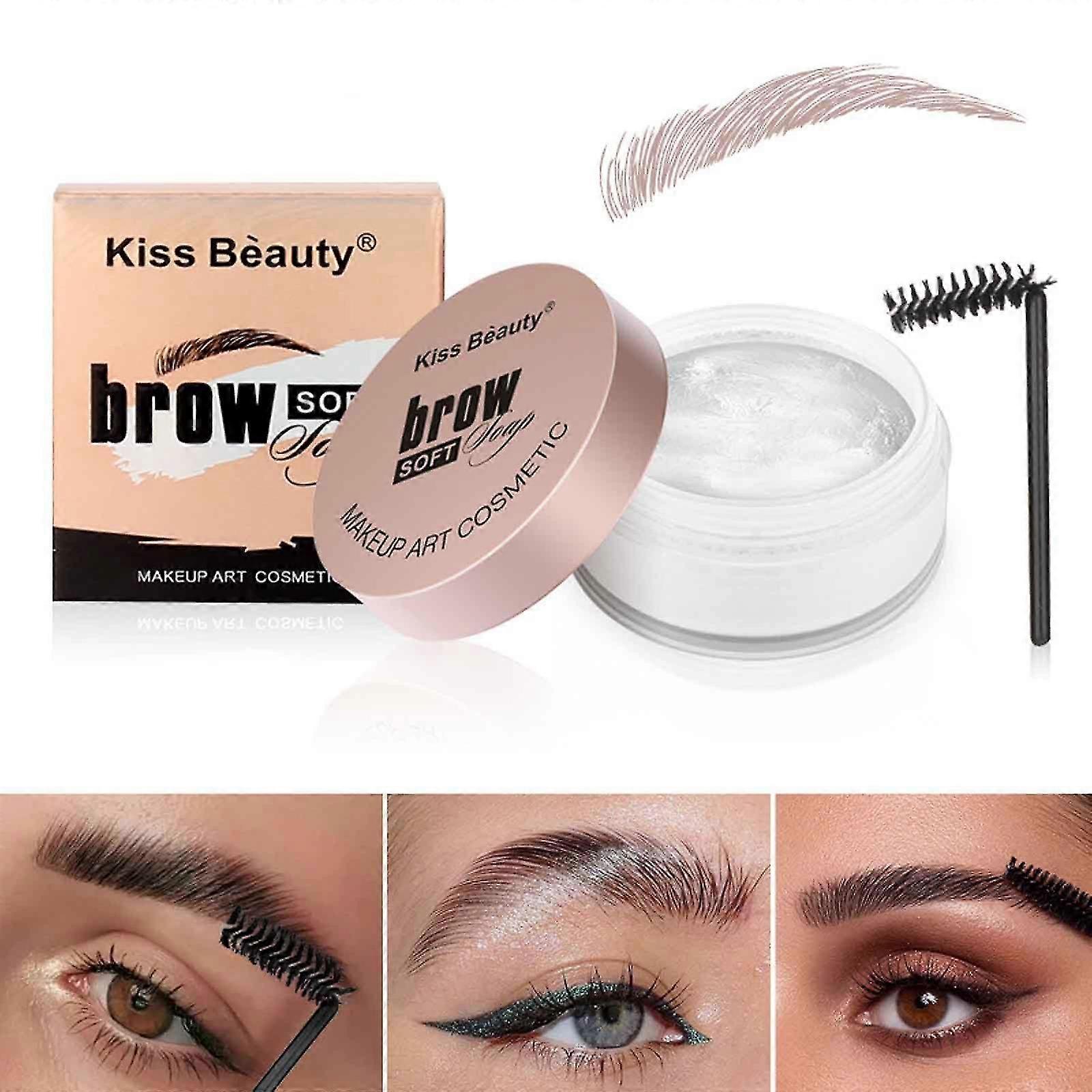 Eyebrow Styling Cream Colorless Eyebrow Styling Soap Natural Stereoscopic Eyebrow Cream Eyebrow Styling Gel 15g