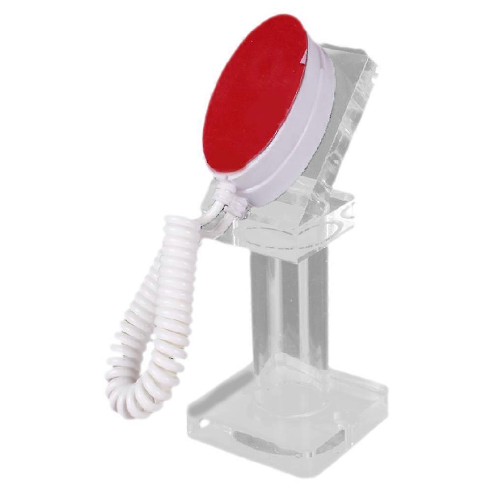 Rotatable Acrylic Phone Display Stand with Transparent Security Chain for Smartphones Secure and Sleek Mobile Holder for Theft Prevention