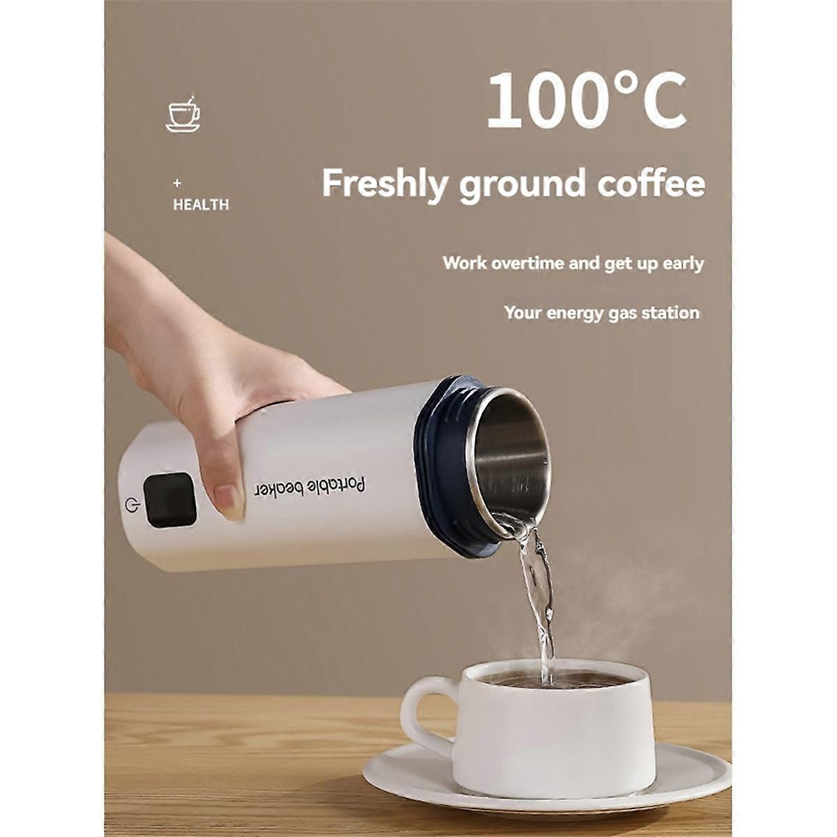 Portable Beaker Tea Kettle 6 Preset Electric Portable Water Heater for Boiling Self Heating Cup B E