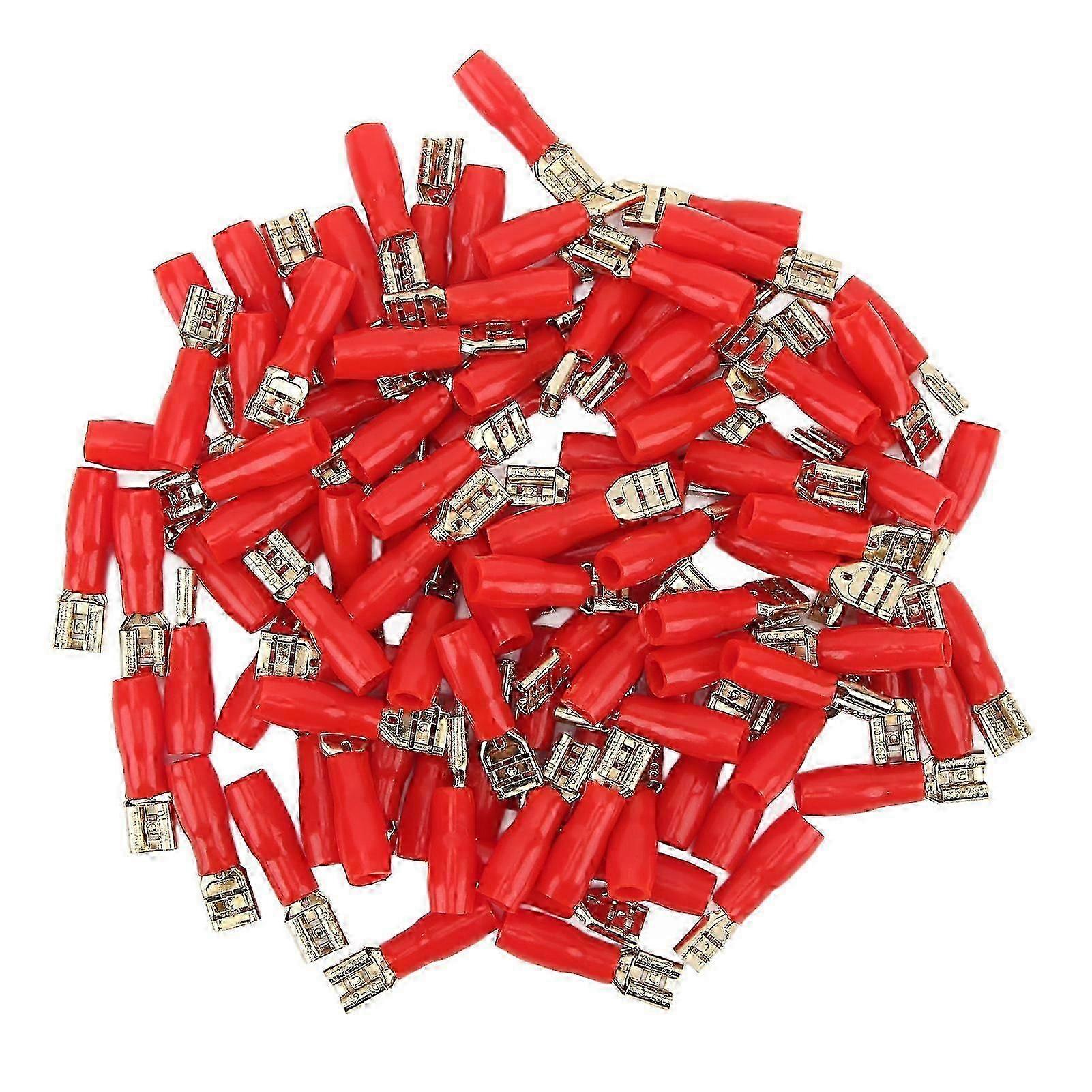 2025 ​100PC Copper Spade Terminals w/ Heat Shrink - Solar/Marine/Car Use 2025 new