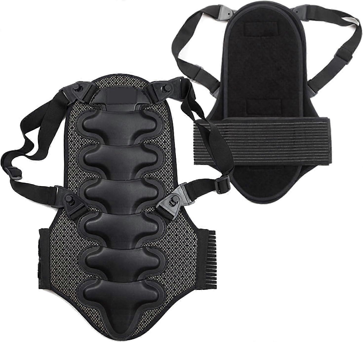 Back Protector Unisex Spine Protector for Adults - Lightweight, Adjustable, for Motorcycle, Skiing, Snowboarding, Skating