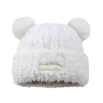 Plush Bear Skull Hat Ear Protective Hat Universal Beanie Hat Women WinterCap