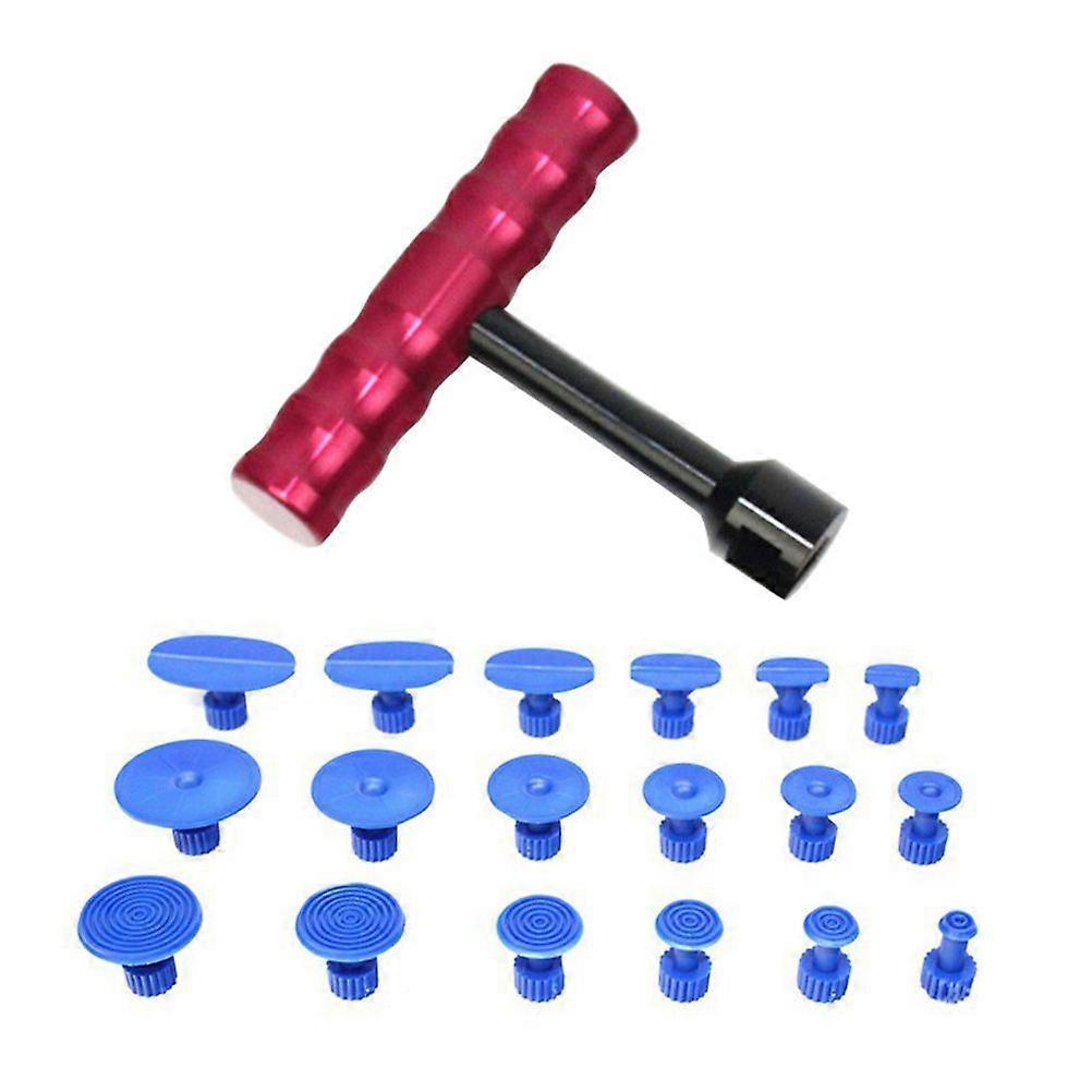 1 Set/19PCS Dent Puller Paintless Dent Remover with T Bar and Dent Puller Tab